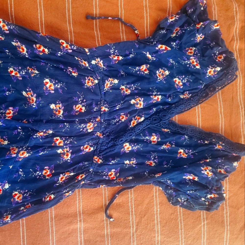 Flower Print Romper